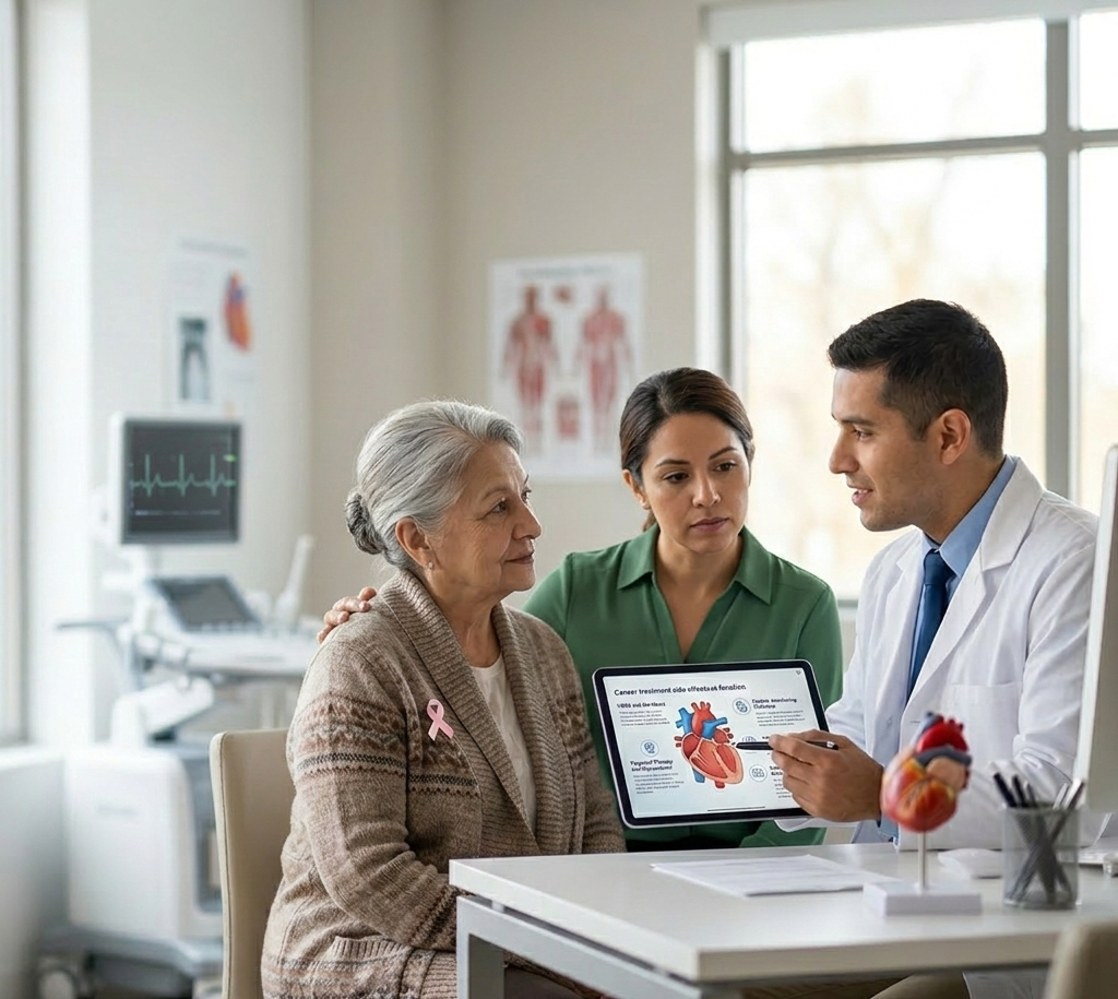 “Chequeo cardiovascular y evaluación del corazón en consulta médica”